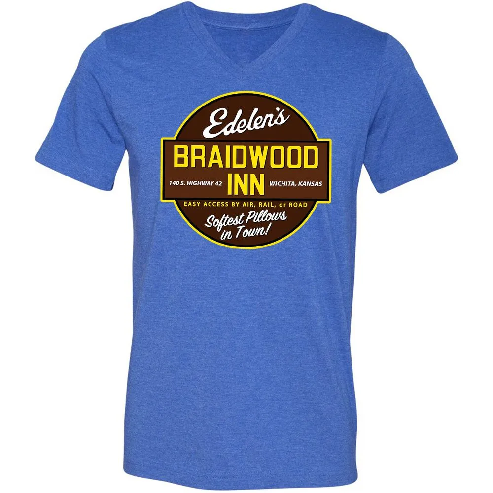 Unisex V-Neck T-Shirt - 9FU9CDWA - Heather True Royal - 14