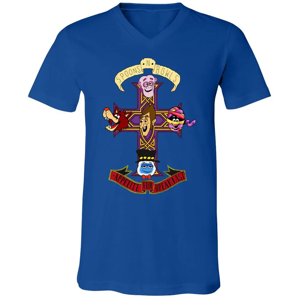 Unisex V-Neck T-Shirt - KYAQQT5S - True Royal - 4
