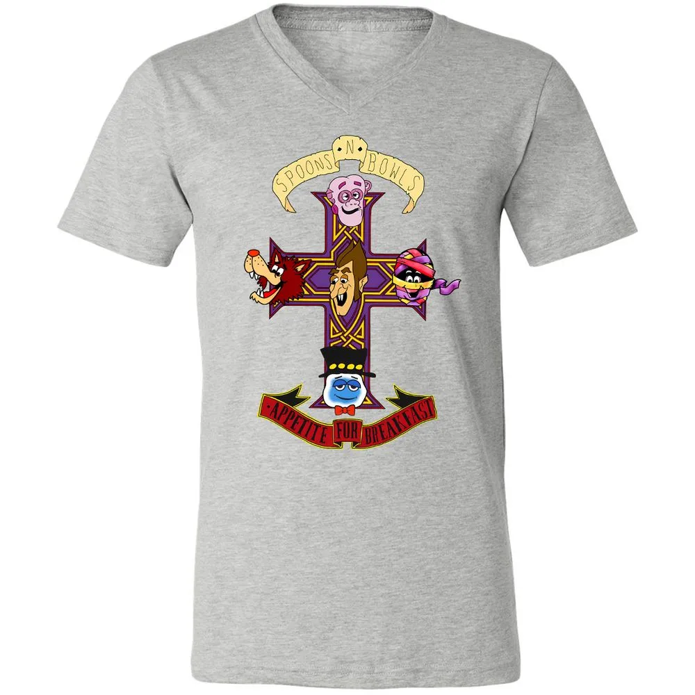 Unisex V-Neck T-Shirt - KYAQQT5S - Athletic Heather - 7