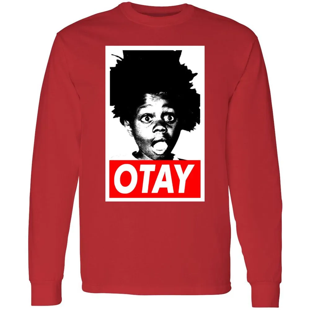 Long Sleeve T-Shirt - GZ91YK5A - Red - 14