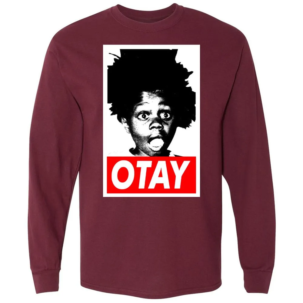 Long Sleeve T-Shirt - GZ91YK5A - Maroon - 11