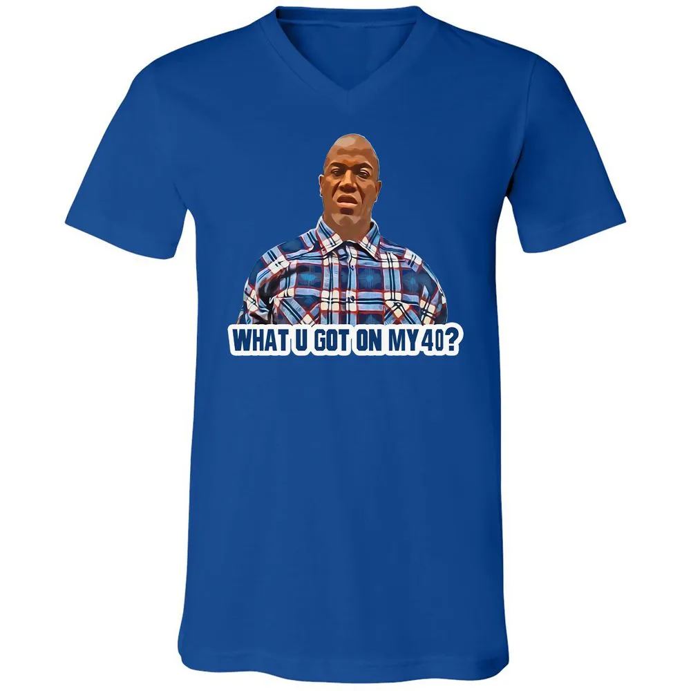 Unisex V-Neck T-Shirt - G11J9ZVX - True Royal - 4