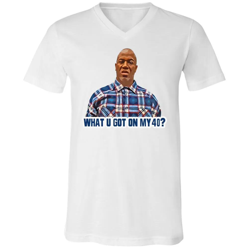 Unisex V-Neck T-Shirt - G11J9ZVX - White - 5
