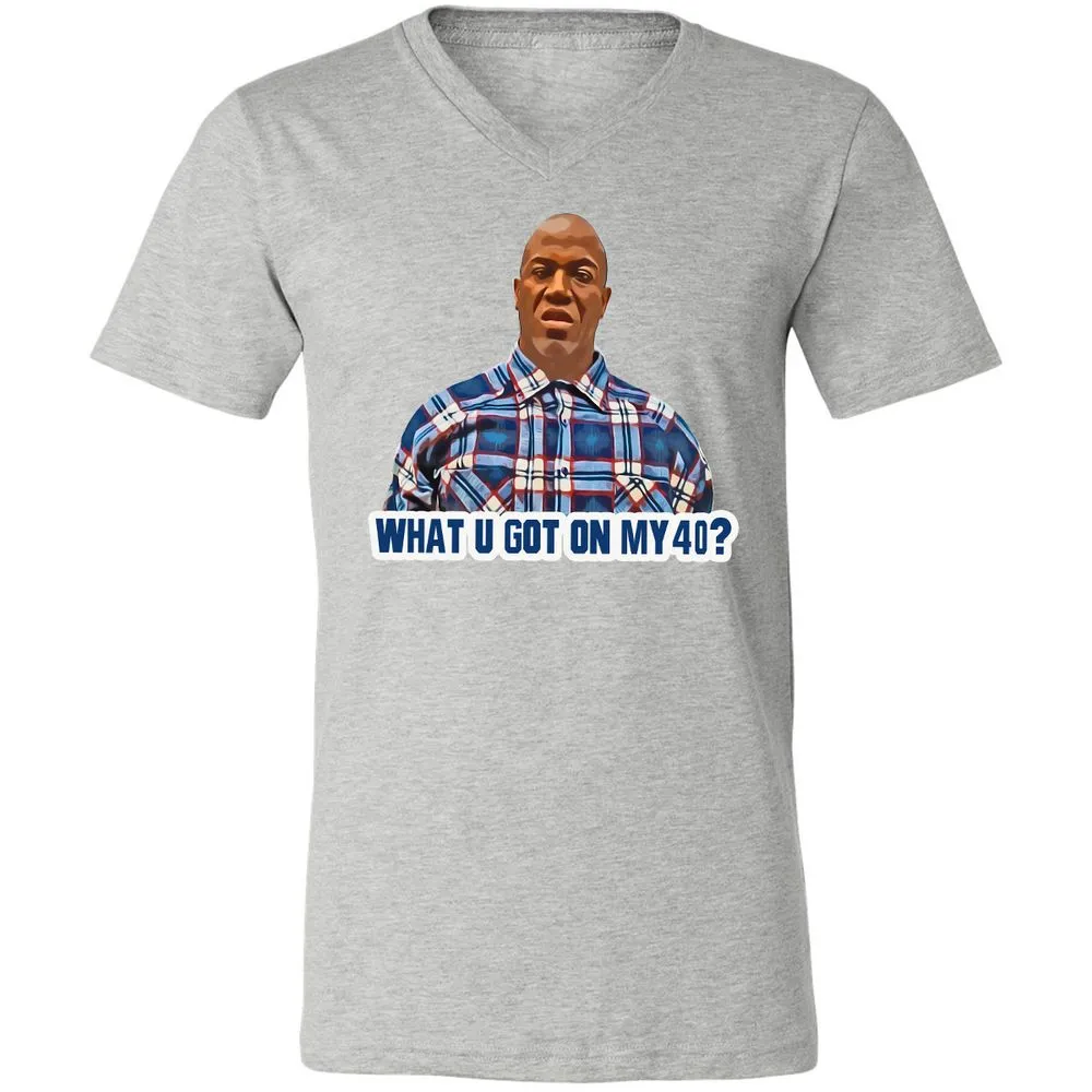 Unisex V-Neck T-Shirt - G11J9ZVX - Athletic Heather - 7