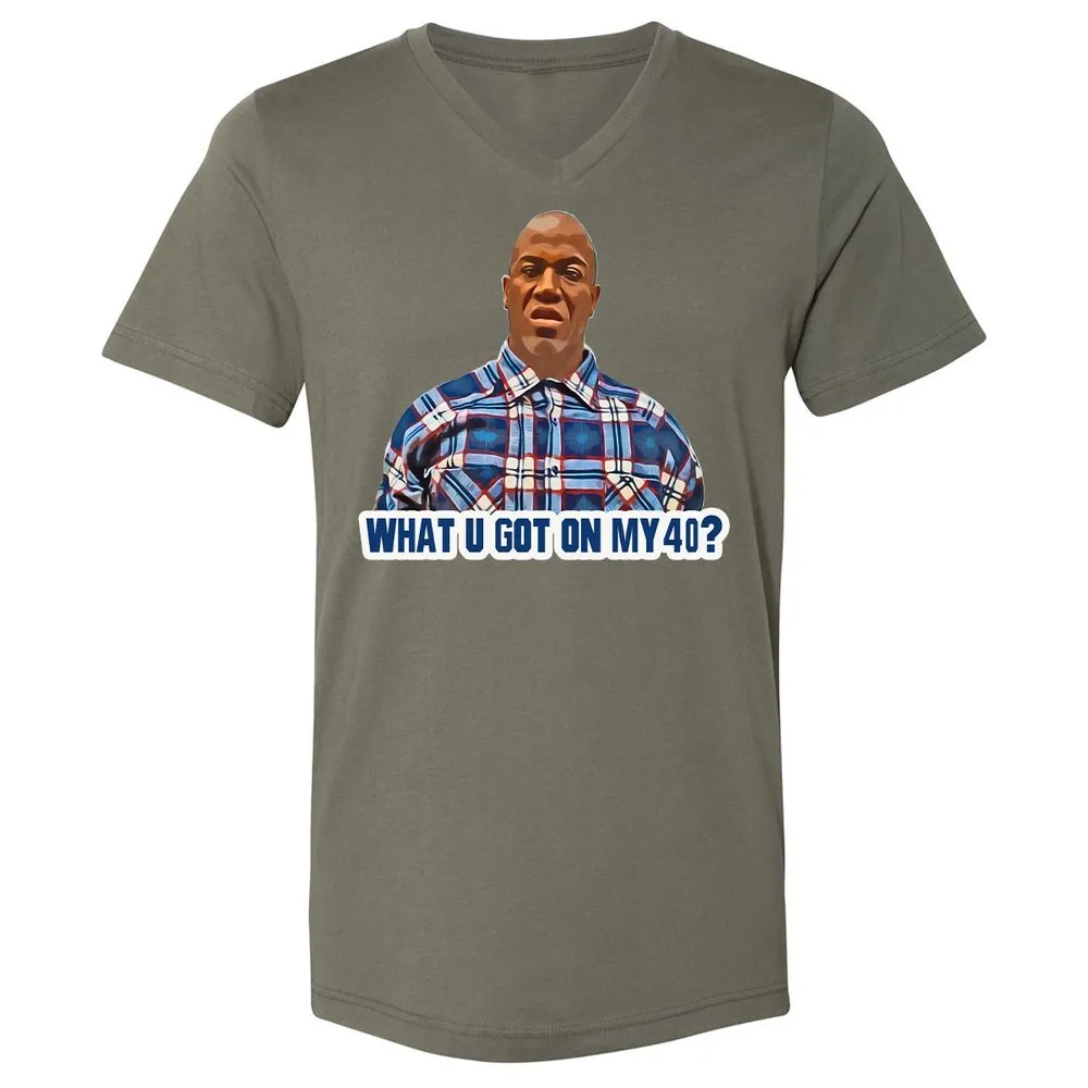 Unisex V-Neck T-Shirt - G11J9ZVX - Military Green - 10