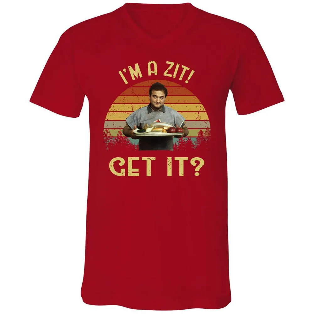 Unisex V-Neck T-Shirt - PFFD42LY - Red - 3