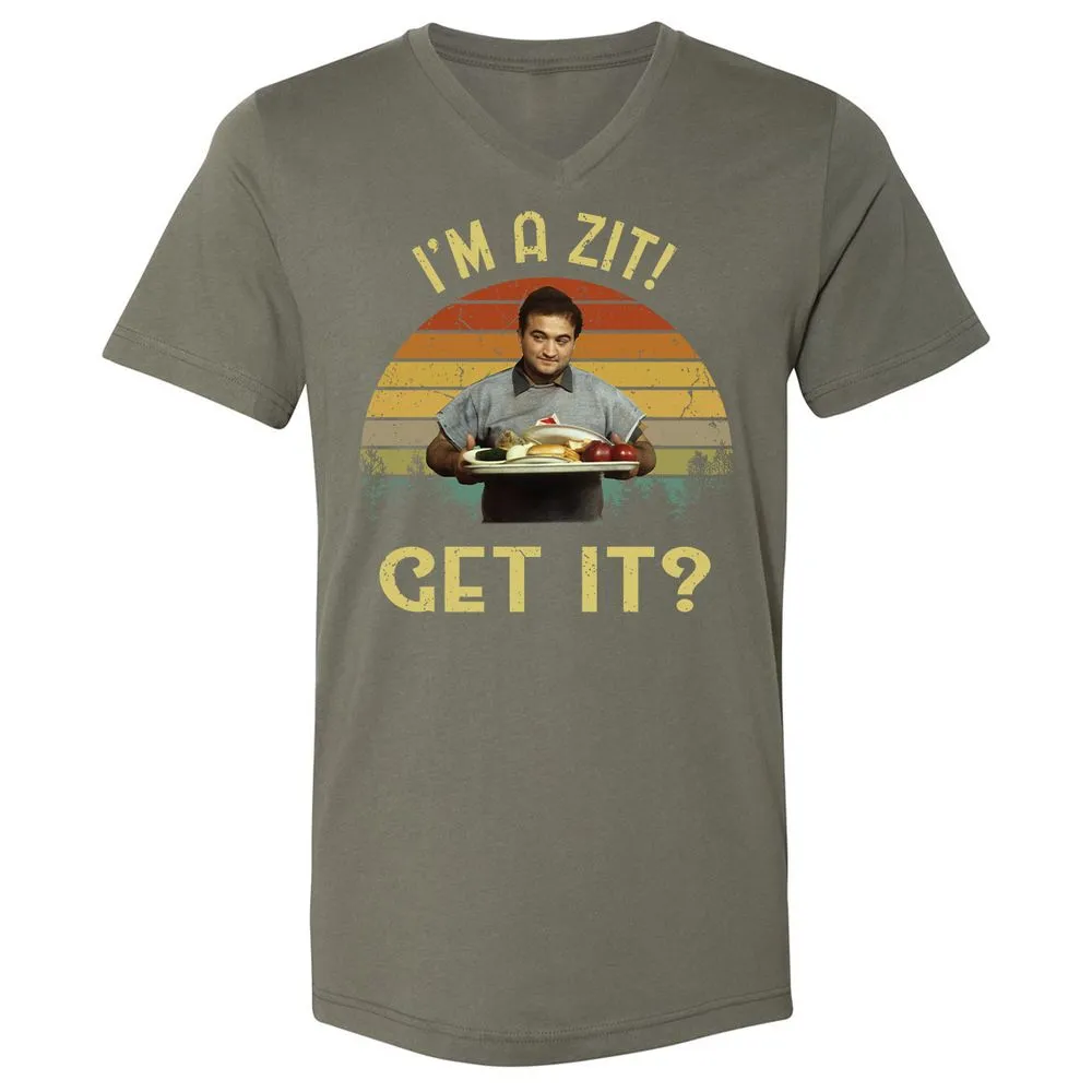 Unisex V-Neck T-Shirt - PFFD42LY - Military Green - 10