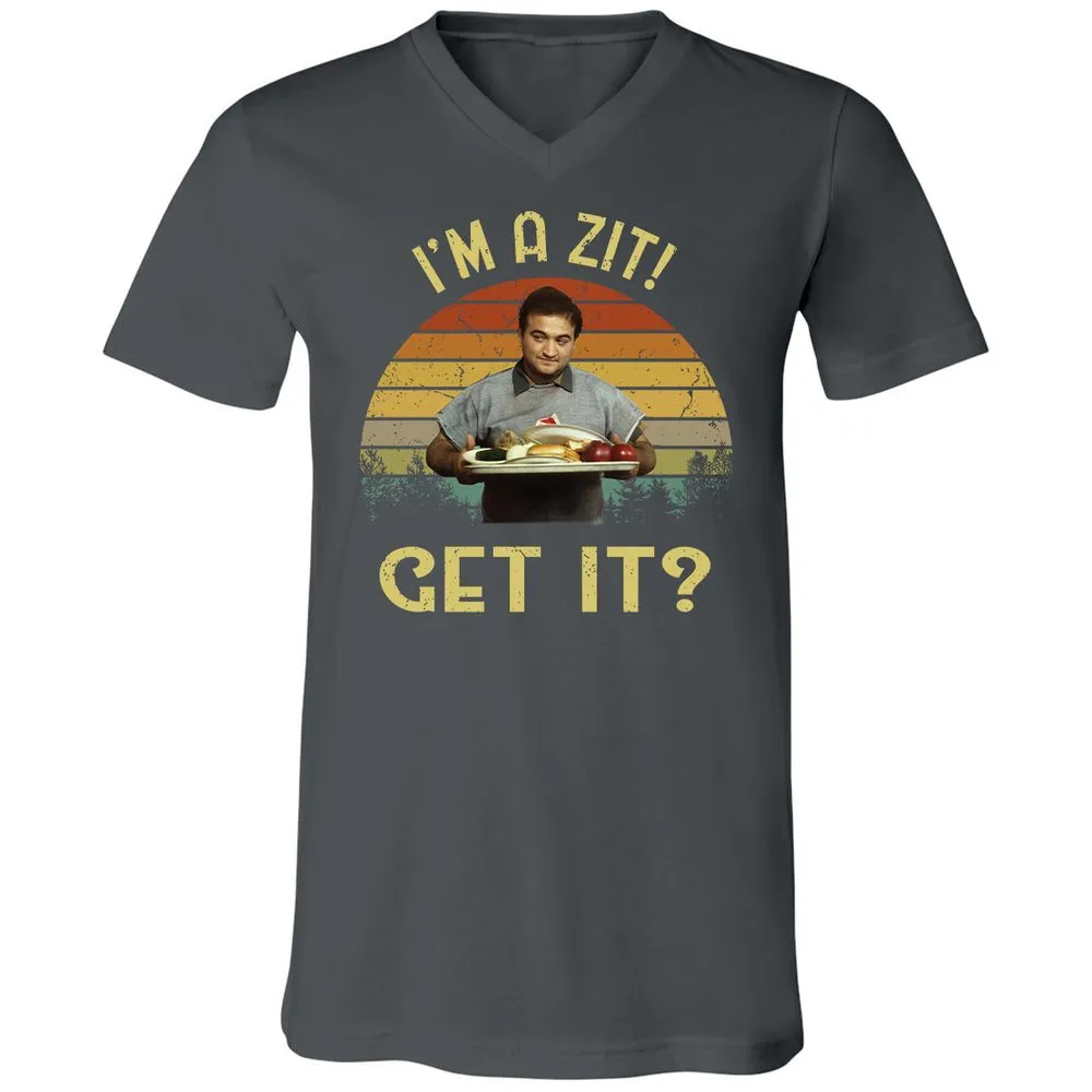 Unisex V-Neck T-Shirt - PFFD42LY - Asphalt - 12