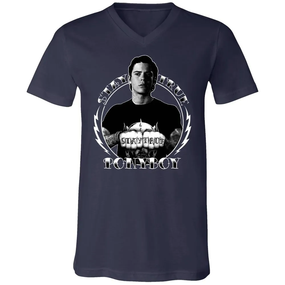 Unisex V-Neck T-Shirt - VDPX45DT - Navy - 2