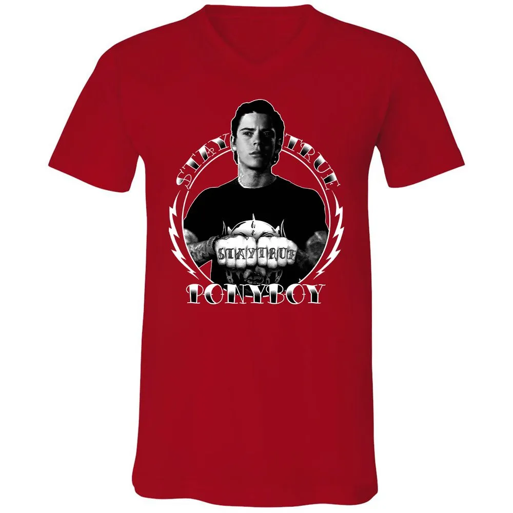 Unisex V-Neck T-Shirt - VDPX45DT - Red - 3