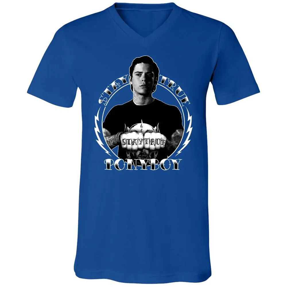Unisex V-Neck T-Shirt - VDPX45DT - True Royal - 4