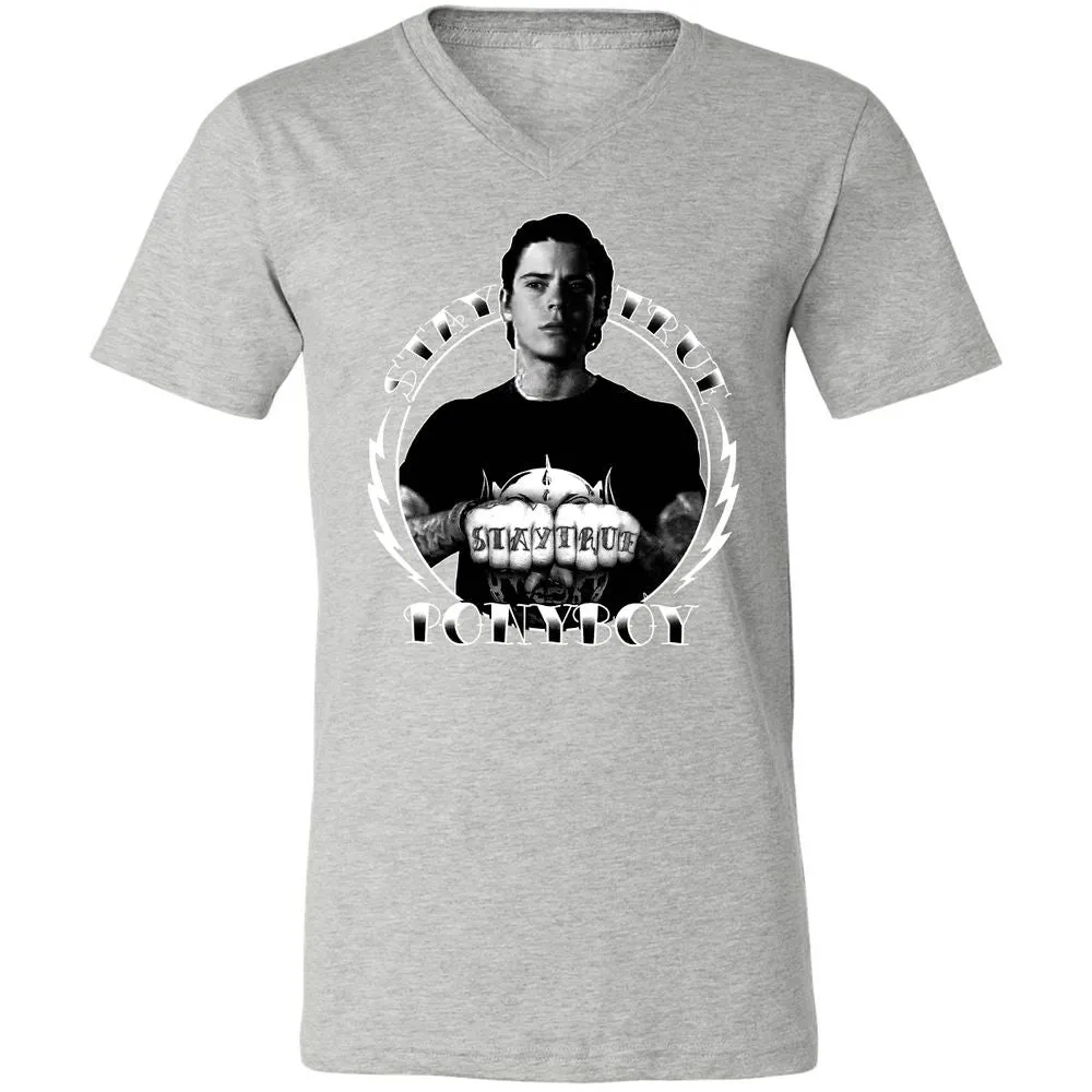 Unisex V-Neck T-Shirt - VDPX45DT - Athletic Heather - 7