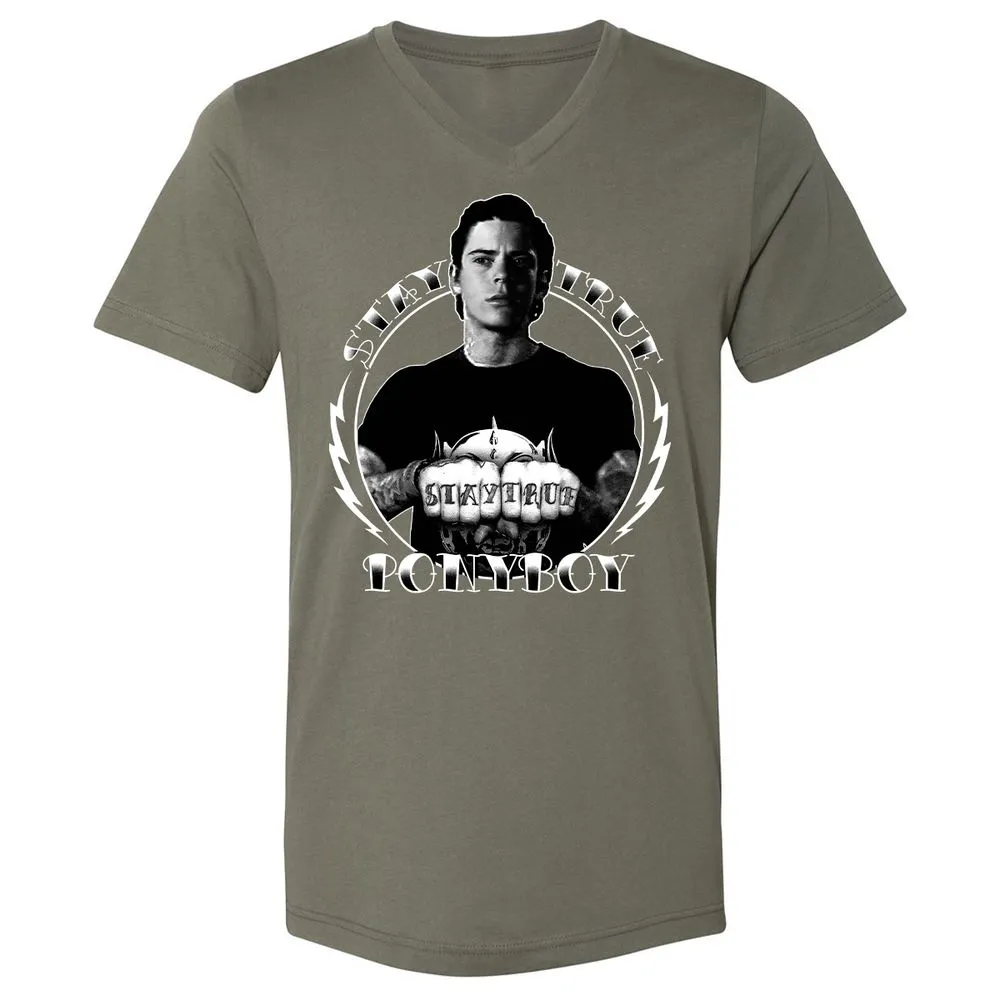 Unisex V-Neck T-Shirt - VDPX45DT - Military Green - 10