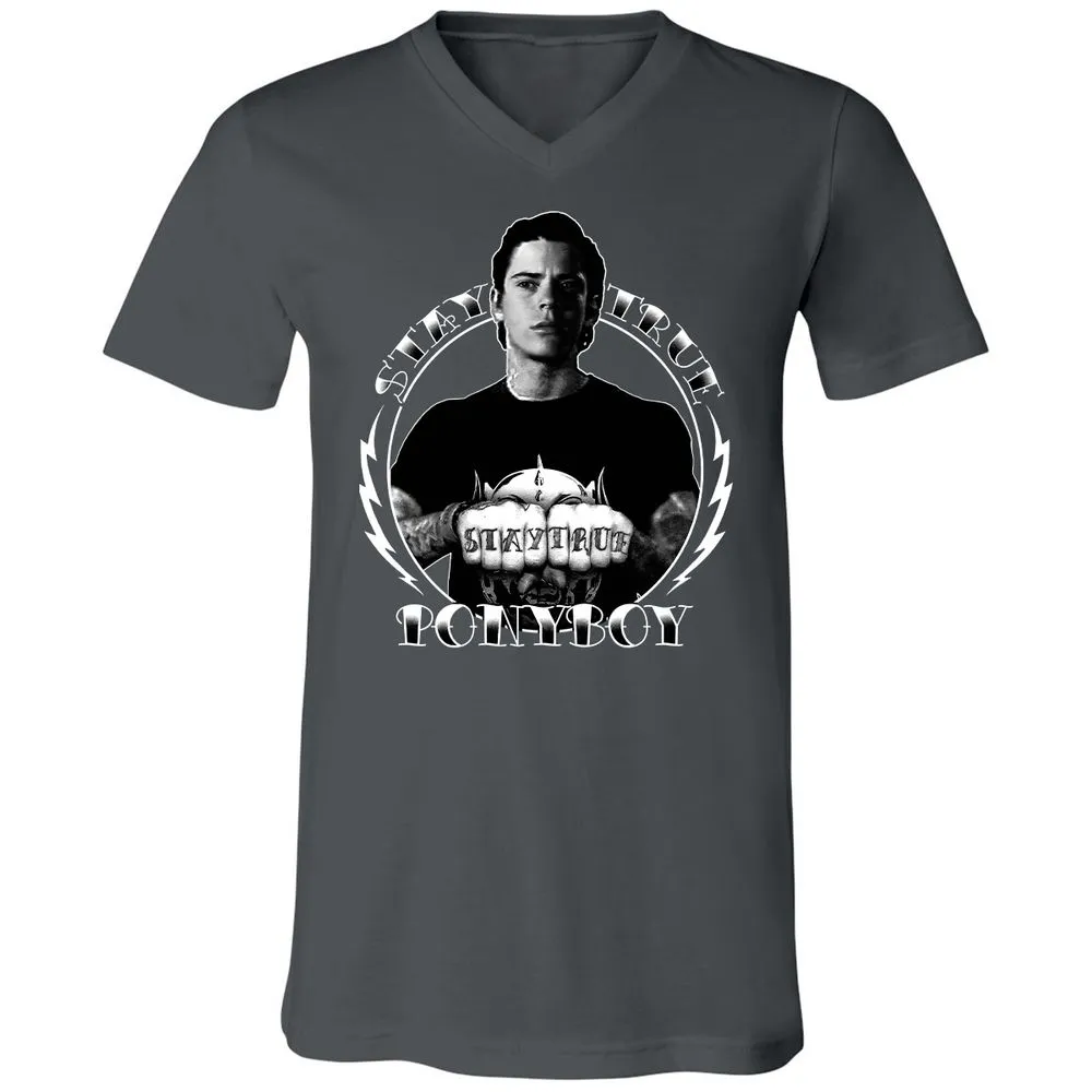 Unisex V-Neck T-Shirt - VDPX45DT - Asphalt - 12