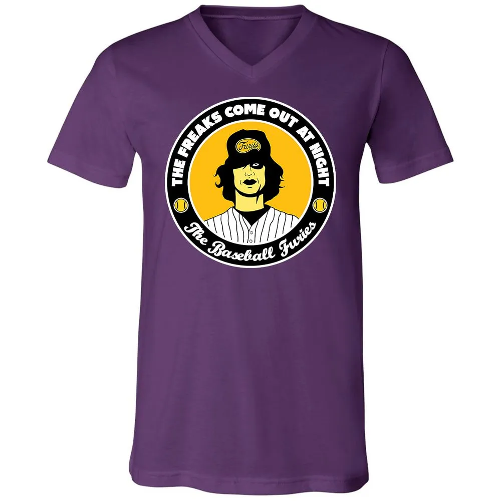 Unisex V-Neck T-Shirt - LVYPQWQS - Team Purple - 2