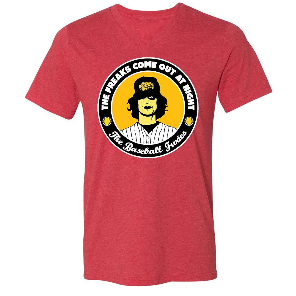 Unisex V-Neck T-Shirt - LVYPQWQS - Heather Red - 5