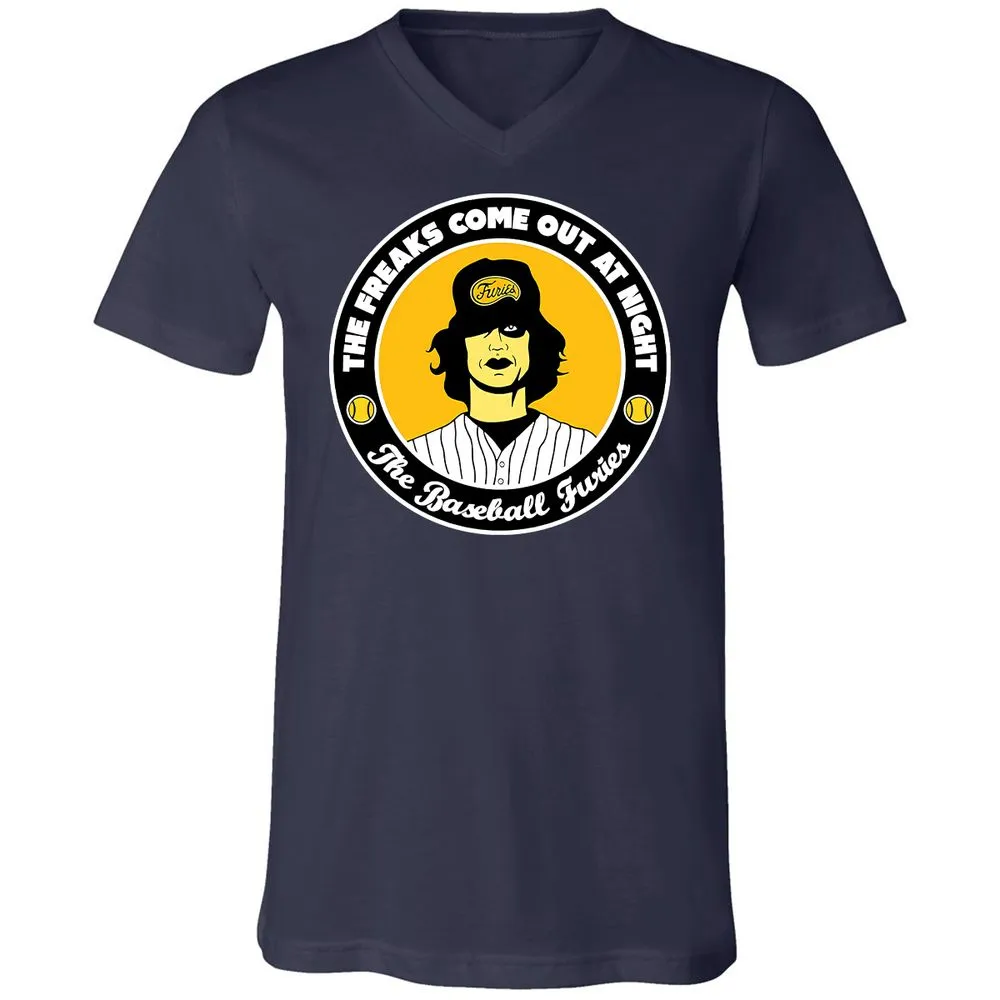 Unisex V-Neck T-Shirt - LVYPQWQS - Navy - 9
