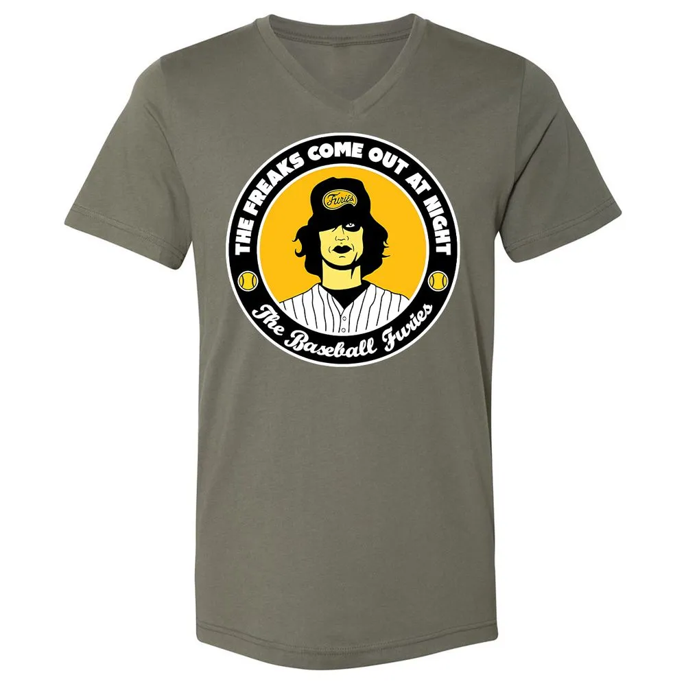 Unisex V-Neck T-Shirt - LVYPQWQS - Military Green - 10