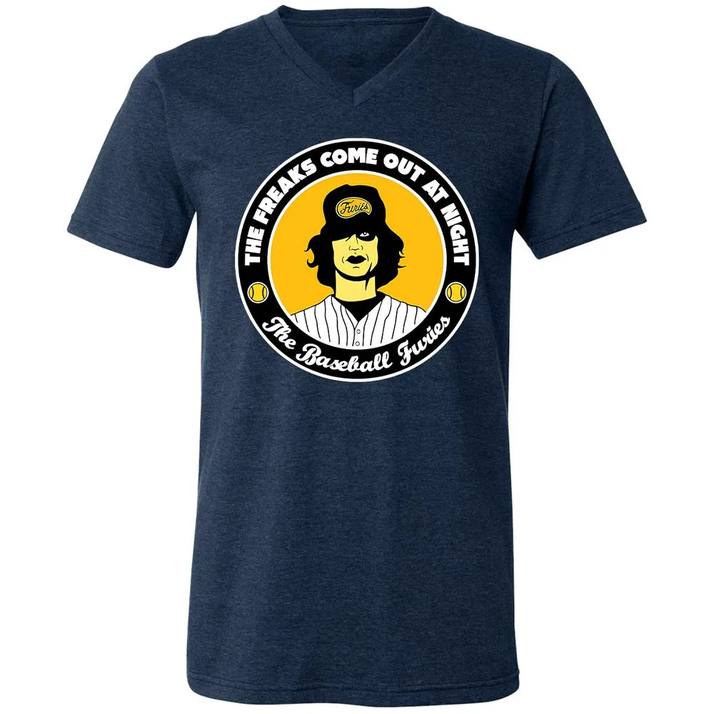 Unisex V-Neck T-Shirt - LVYPQWQS - Heather Navy - 15