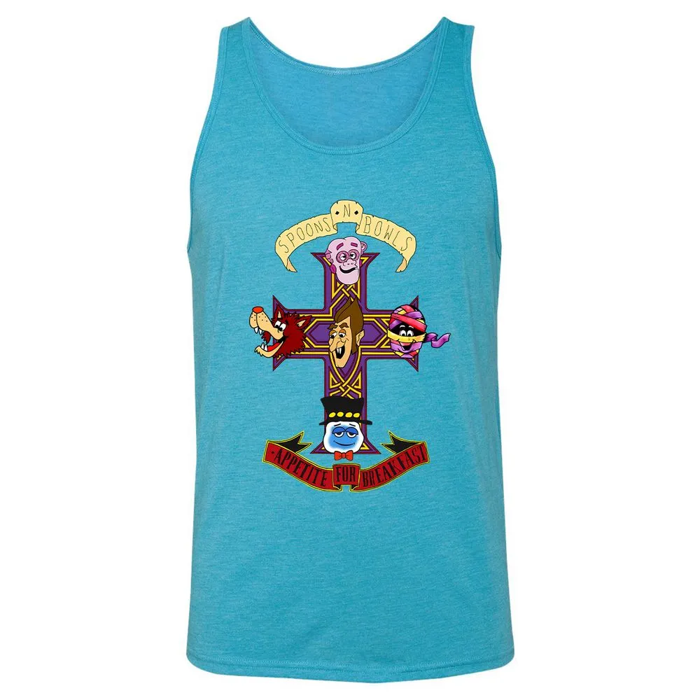 Unisex Jersey Tank - E4JGYBLL - Aqua Triblend - 3