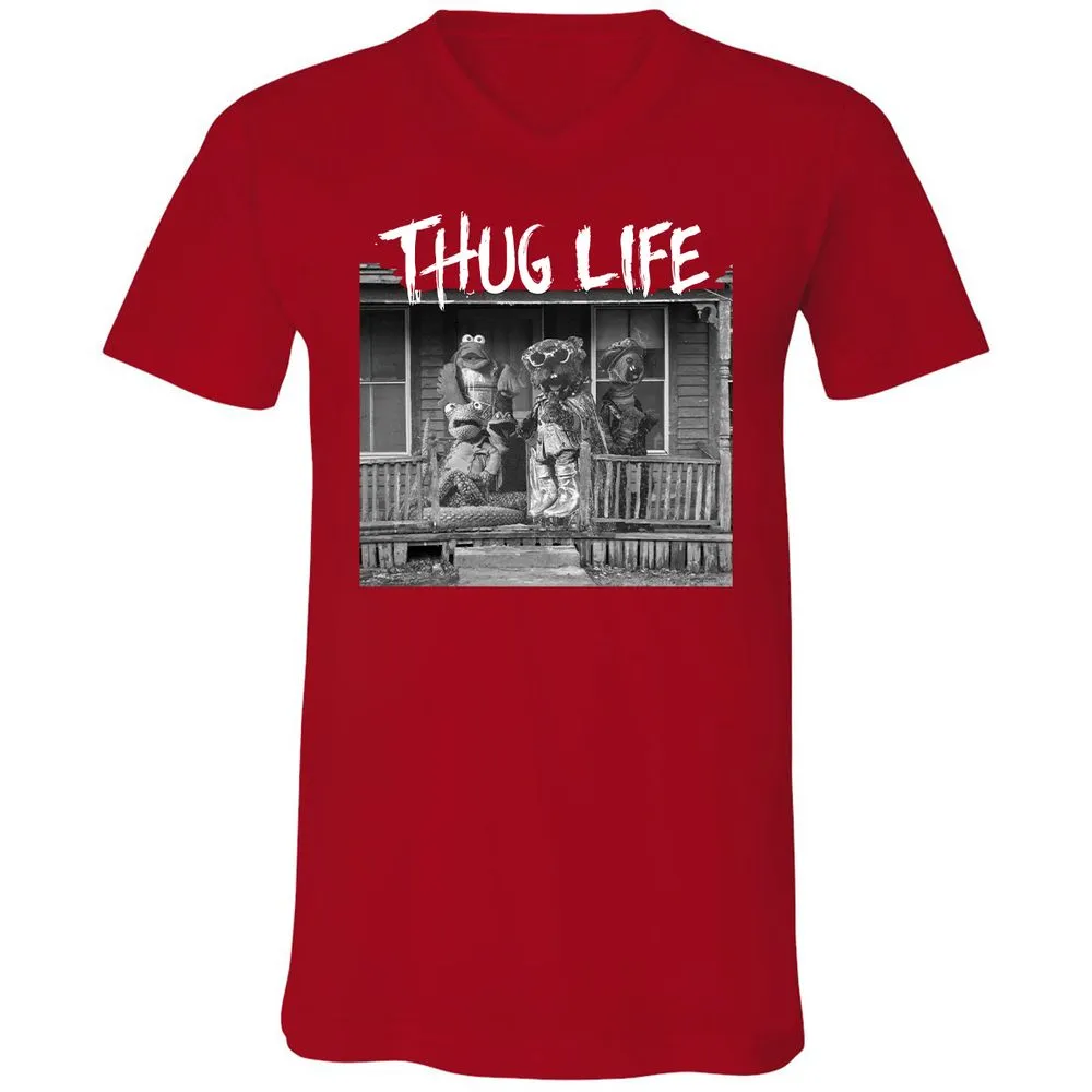 Unisex V-Neck T-Shirt - F7N6MEUM - Red - 3