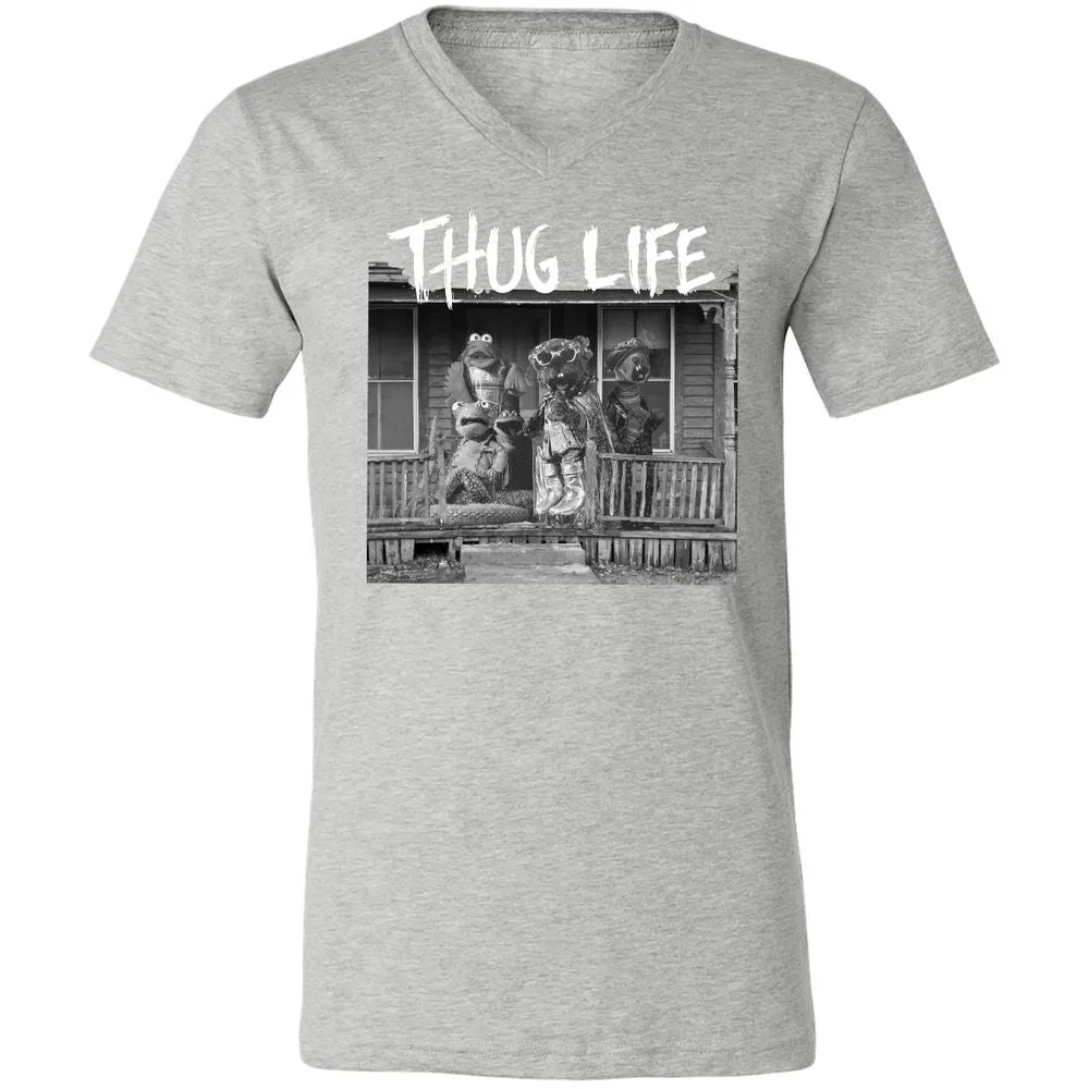 Unisex V-Neck T-Shirt - F7N6MEUM - Athletic Heather - 7