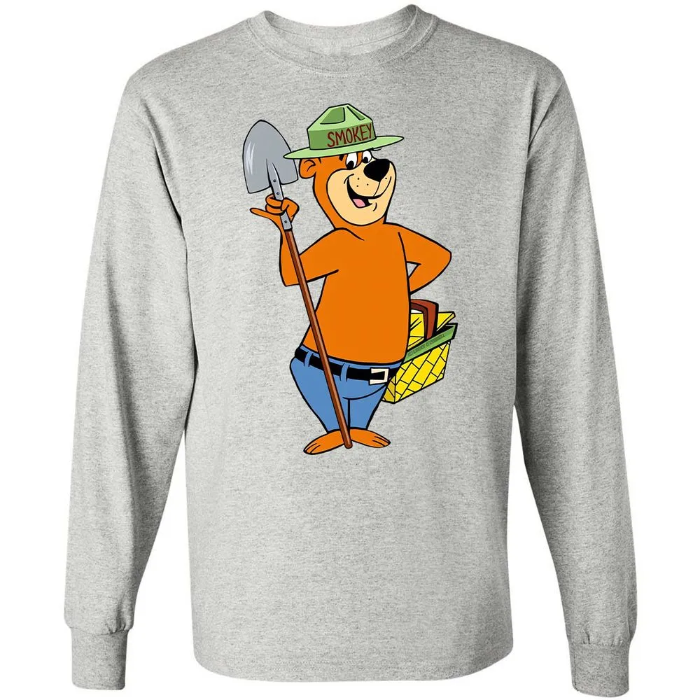 Long Sleeve T-Shirt - 1E6HA5NT - Ash - 7