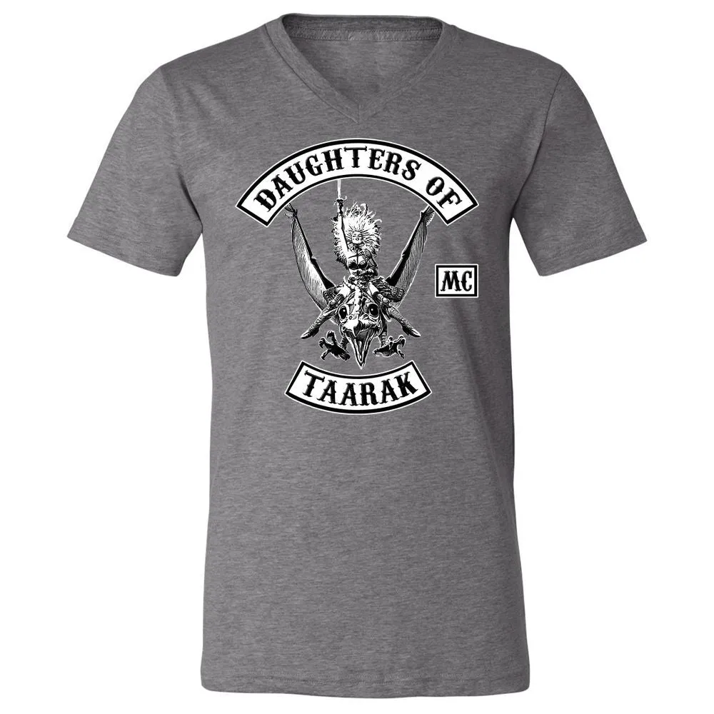 Unisex V-Neck T-Shirt - 5A9VQ2FG - Deep Heather - 13