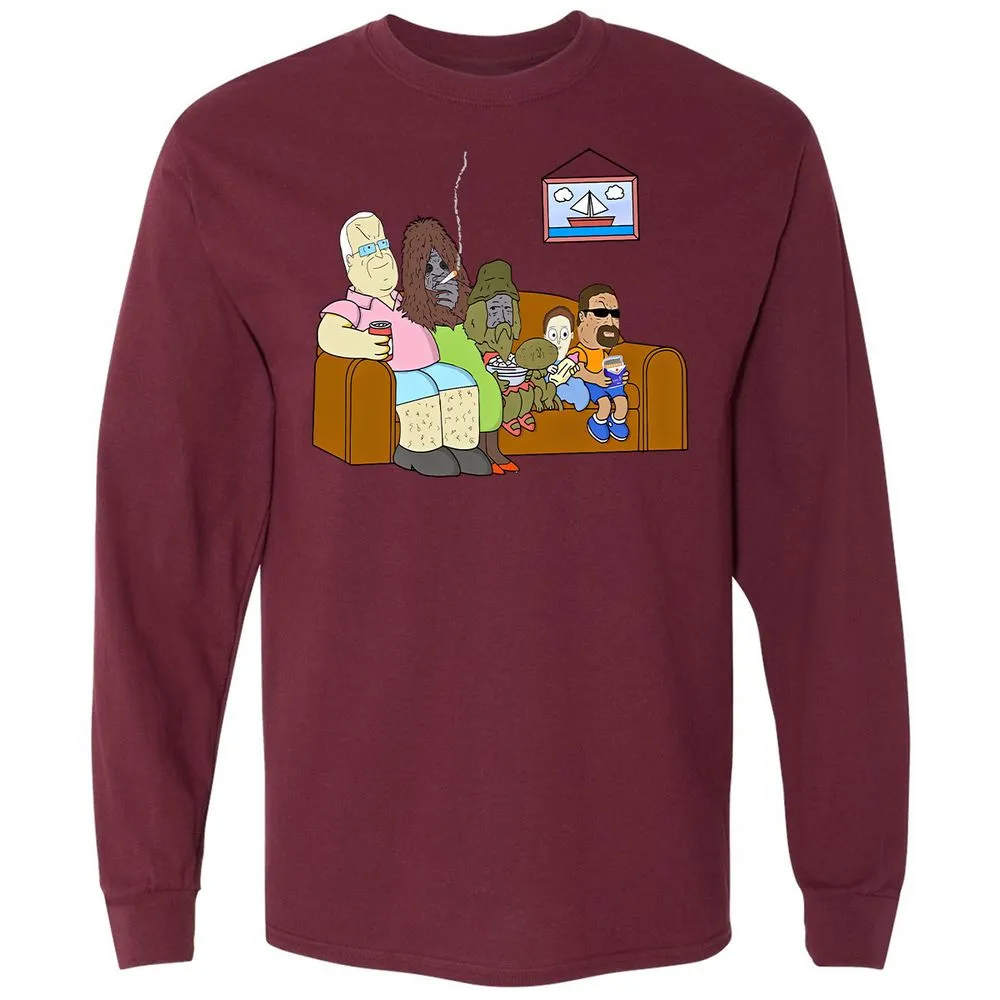 Long Sleeve T-Shirt - ZD7HH47E - Maroon - 11