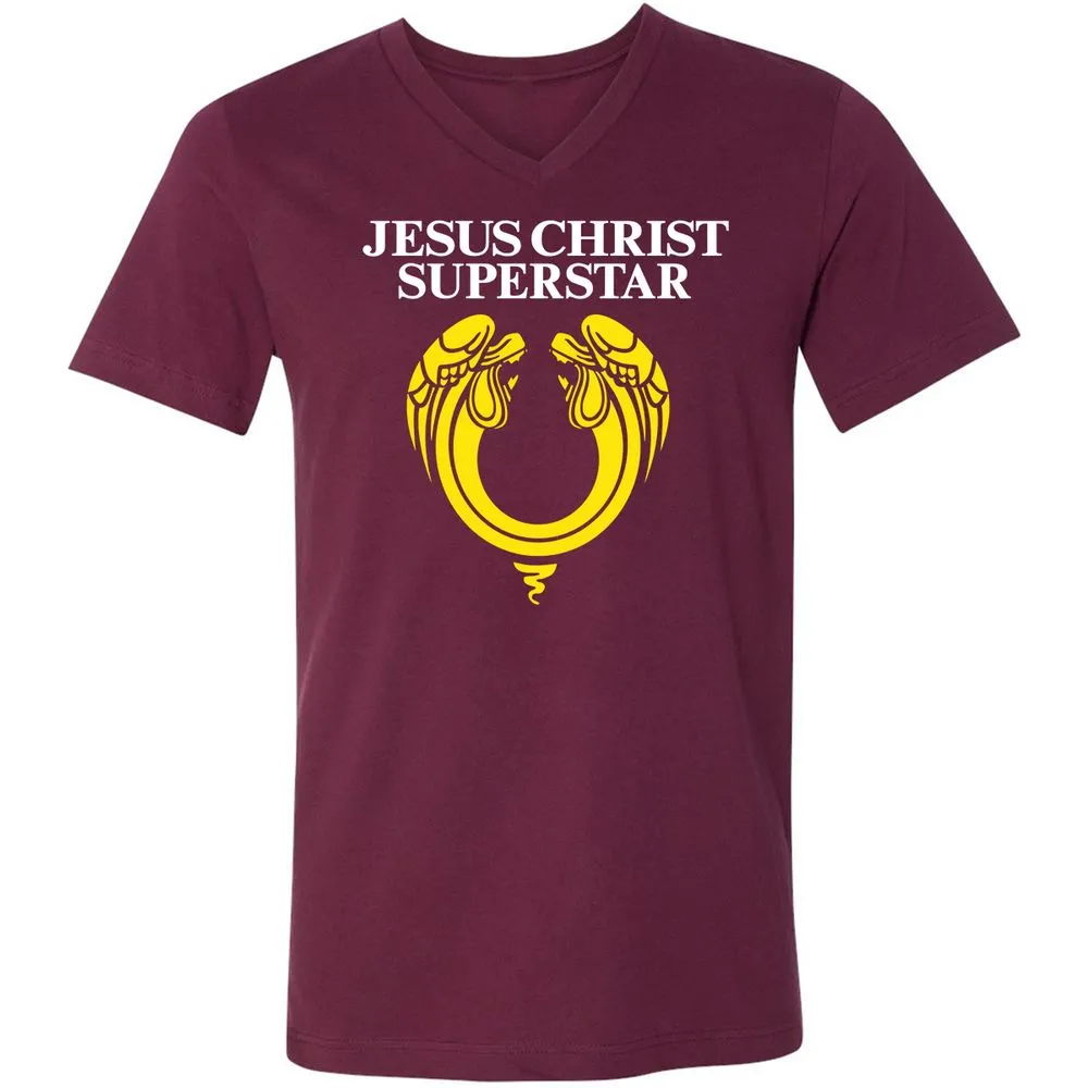 Unisex V-Neck T-Shirt - N18TJK59 - Maroon - 6