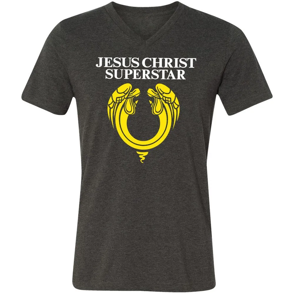 Unisex V-Neck T-Shirt - N18TJK59 - Dark Grey Heather - 8