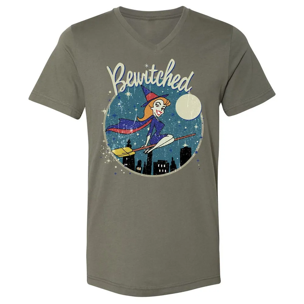 Unisex V-Neck T-Shirt - 1FGLLJNB - Military Green - 10