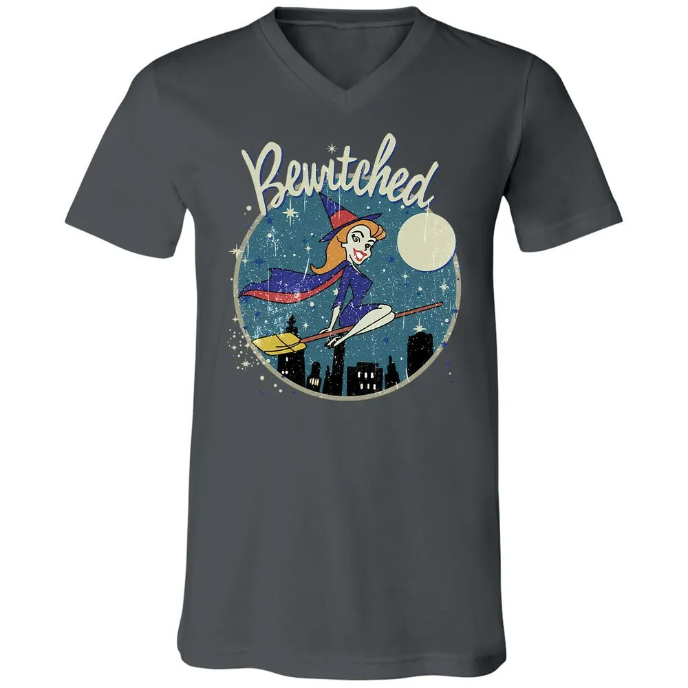 Unisex V-Neck T-Shirt - 1FGLLJNB - Asphalt - 12