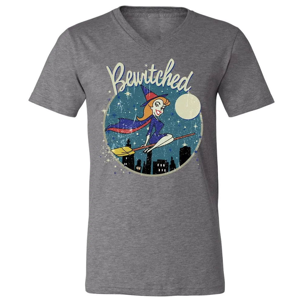 Unisex V-Neck T-Shirt - 1FGLLJNB - Deep Heather - 13