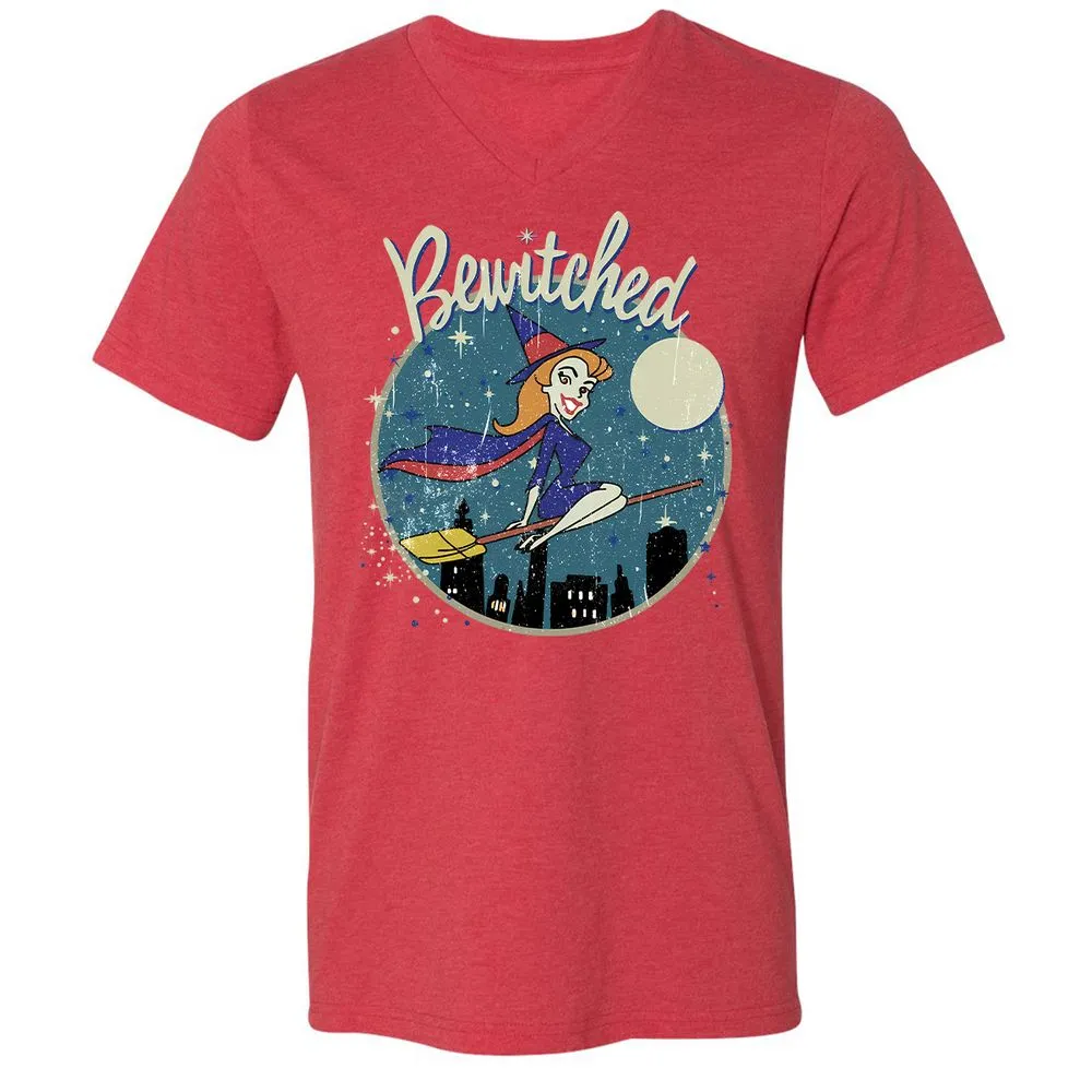 Unisex V-Neck T-Shirt - 1FGLLJNB - Heather Red - 16
