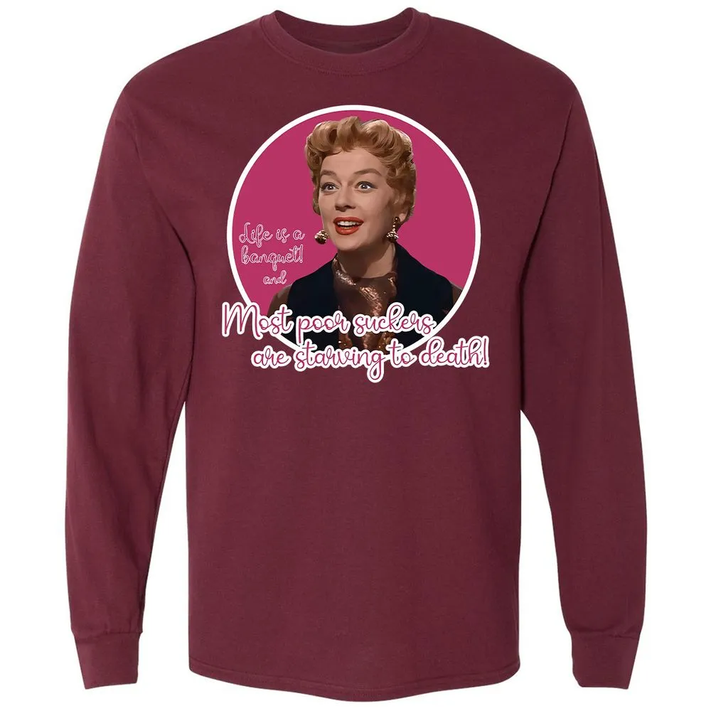 Long Sleeve T-Shirt - 6BZ57KLD - Maroon - 11