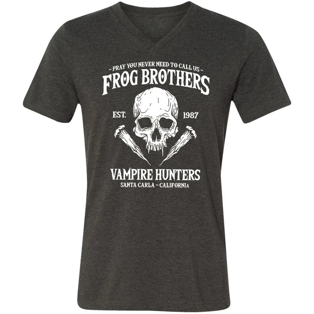 Unisex V-Neck T-Shirt - UQ25VKR2 - Dark Grey Heather - 8