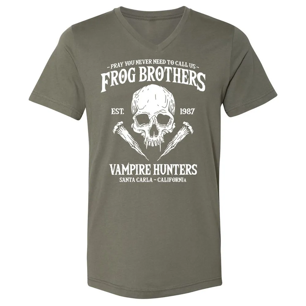 Unisex V-Neck T-Shirt - UQ25VKR2 - Military Green - 10