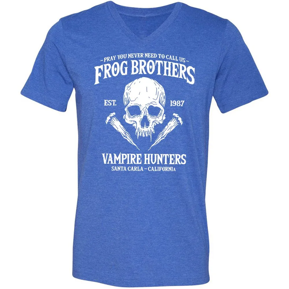 Unisex V-Neck T-Shirt - UQ25VKR2 - Heather True Royal - 14