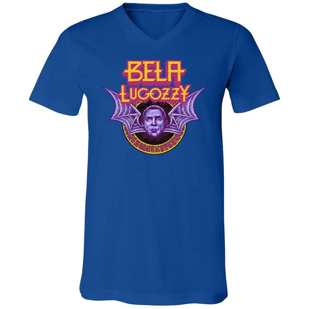 Unisex V-Neck T-Shirt - R8VCZBHF - True Royal - 4