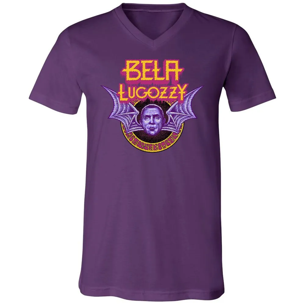 Unisex V-Neck T-Shirt - R8VCZBHF - Team Purple - 9