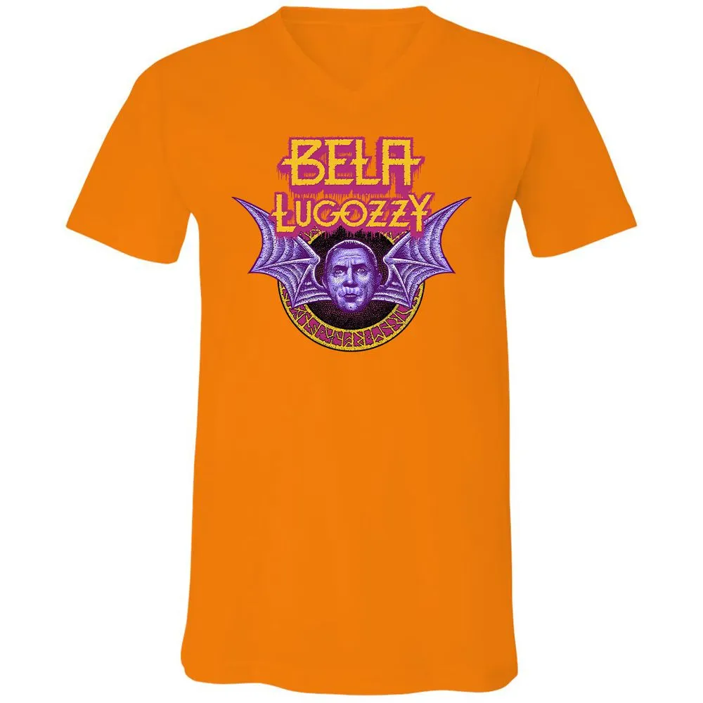 Unisex V-Neck T-Shirt - R8VCZBHF - Orange - 11