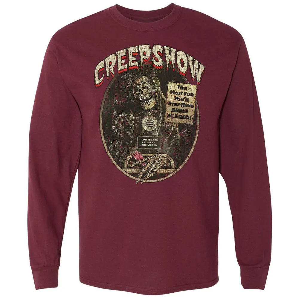 Long Sleeve T-Shirt - Y2YUQX5F - Maroon - 11