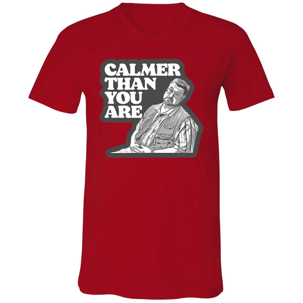Unisex V-Neck T-Shirt - VKR9JJUW - Red - 3