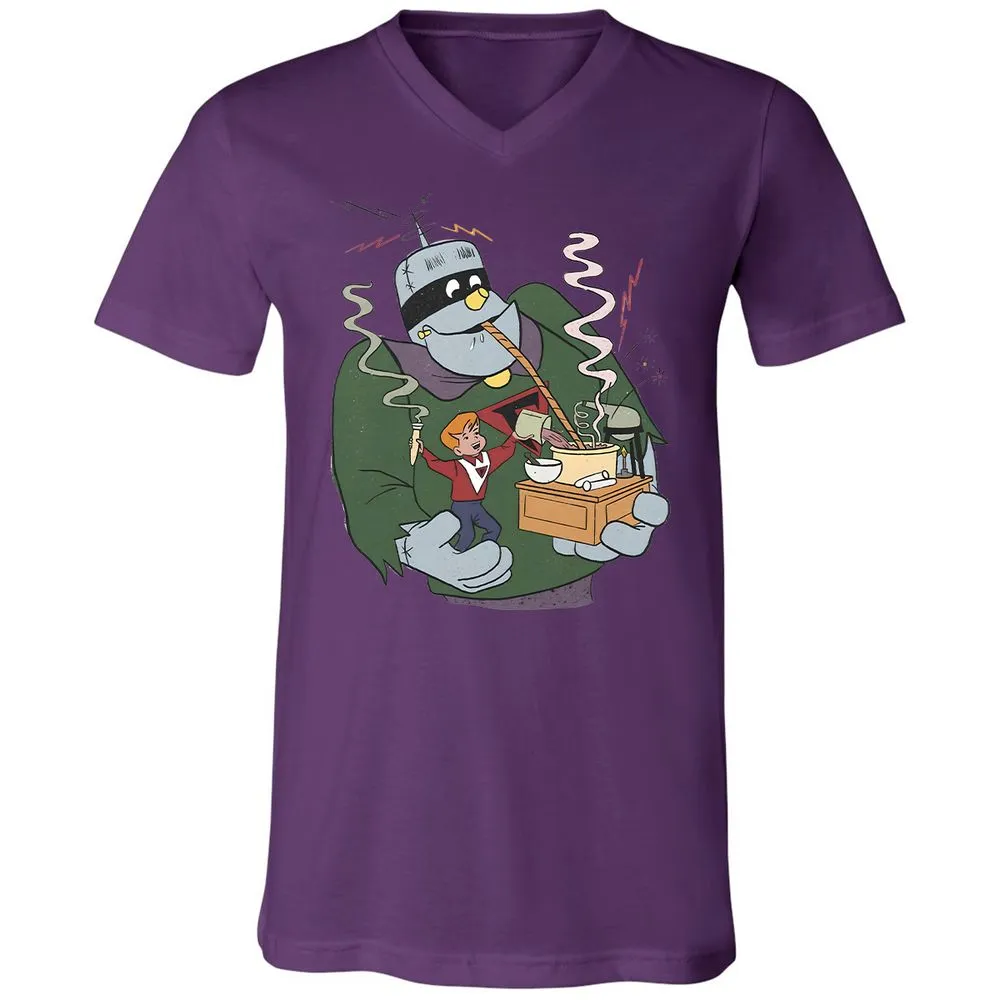 Unisex V-Neck T-Shirt - 7L8XSWLN - Team Purple - 2
