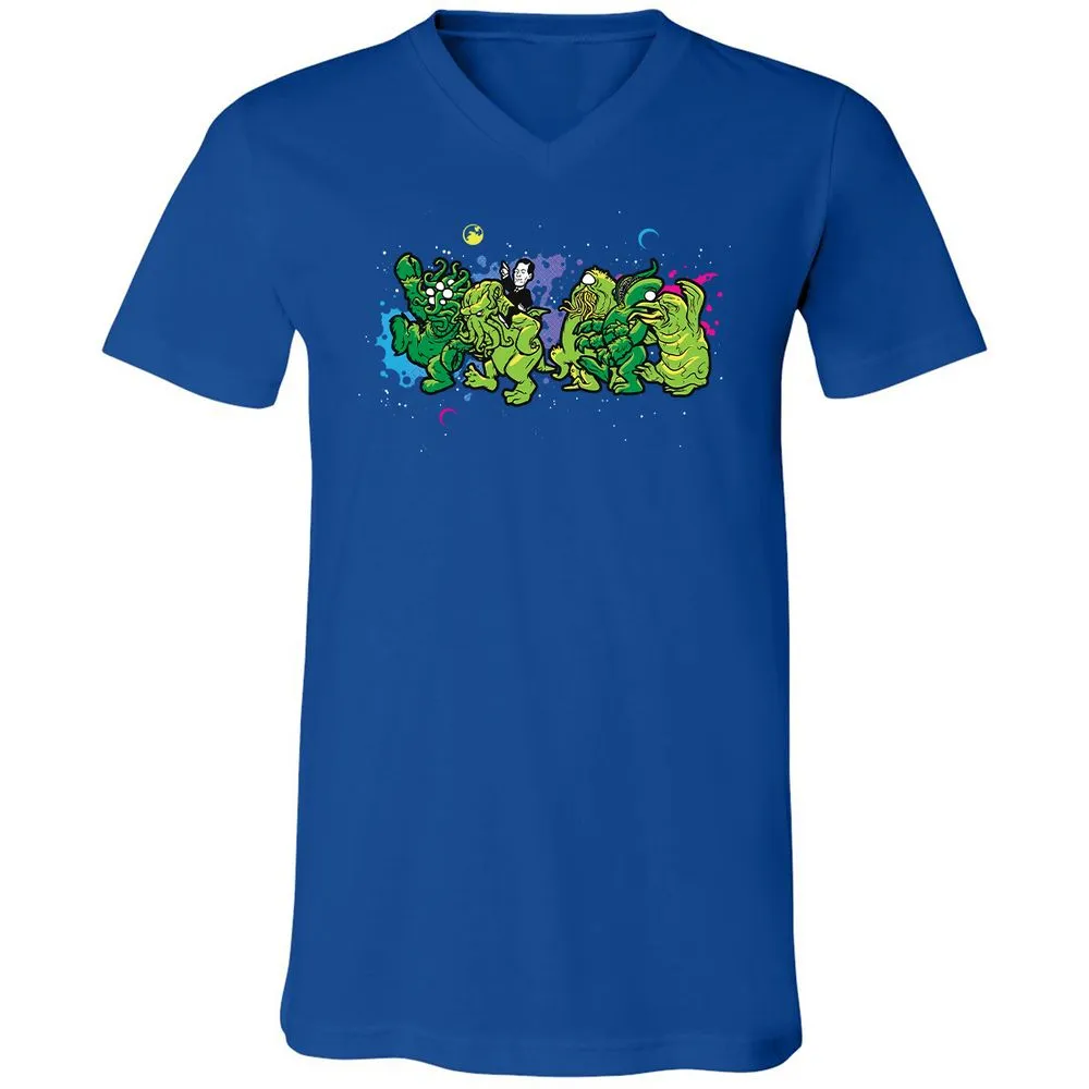 Unisex V-Neck T-Shirt - MMXC952W - True Royal - 4