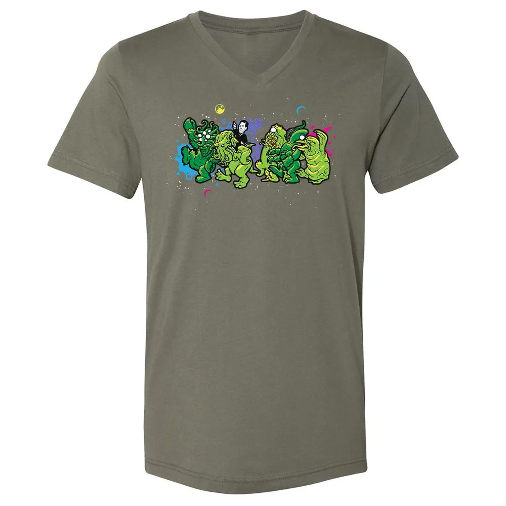 Unisex V-Neck T-Shirt - MMXC952W - Military Green - 10