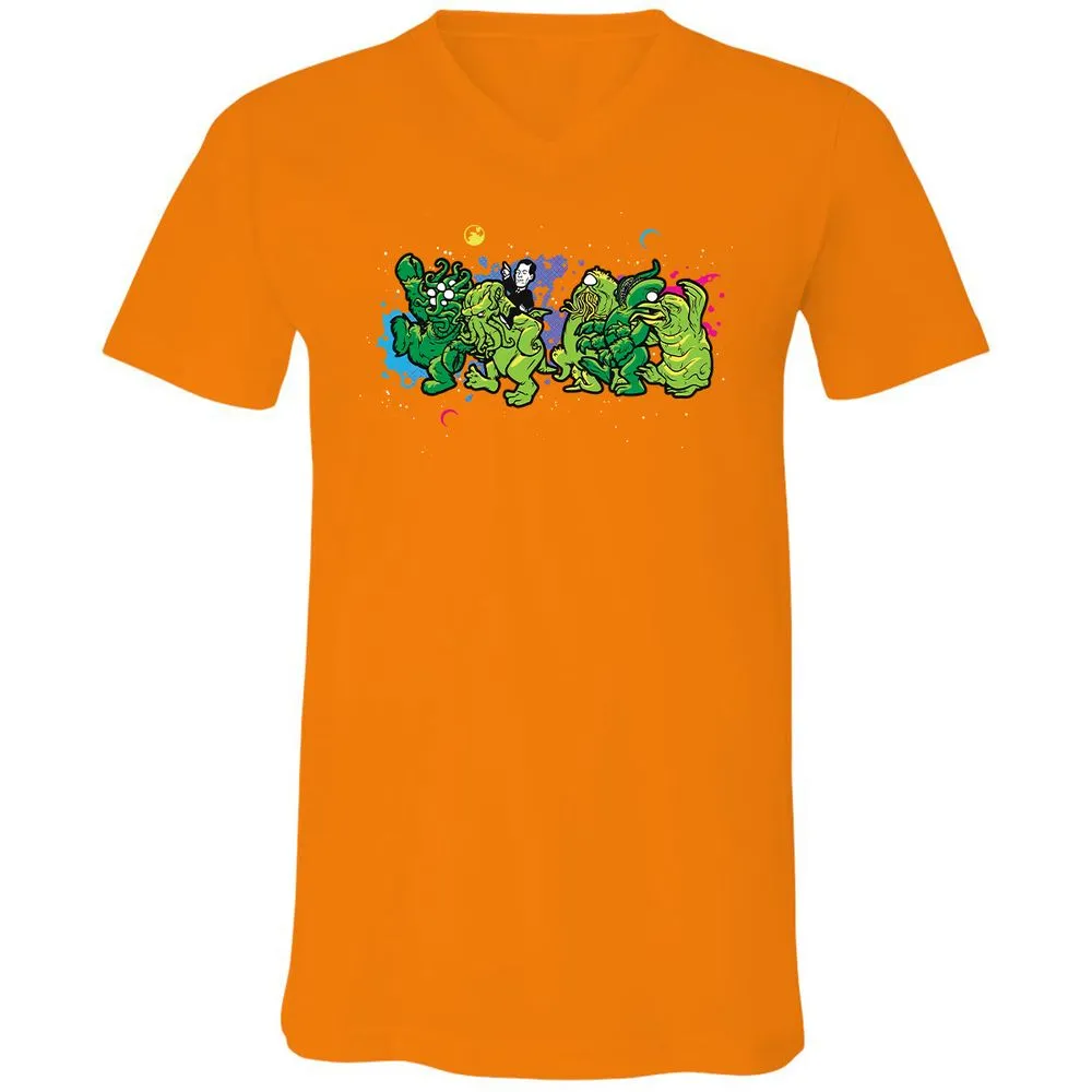 Unisex V-Neck T-Shirt - MMXC952W - Orange - 11