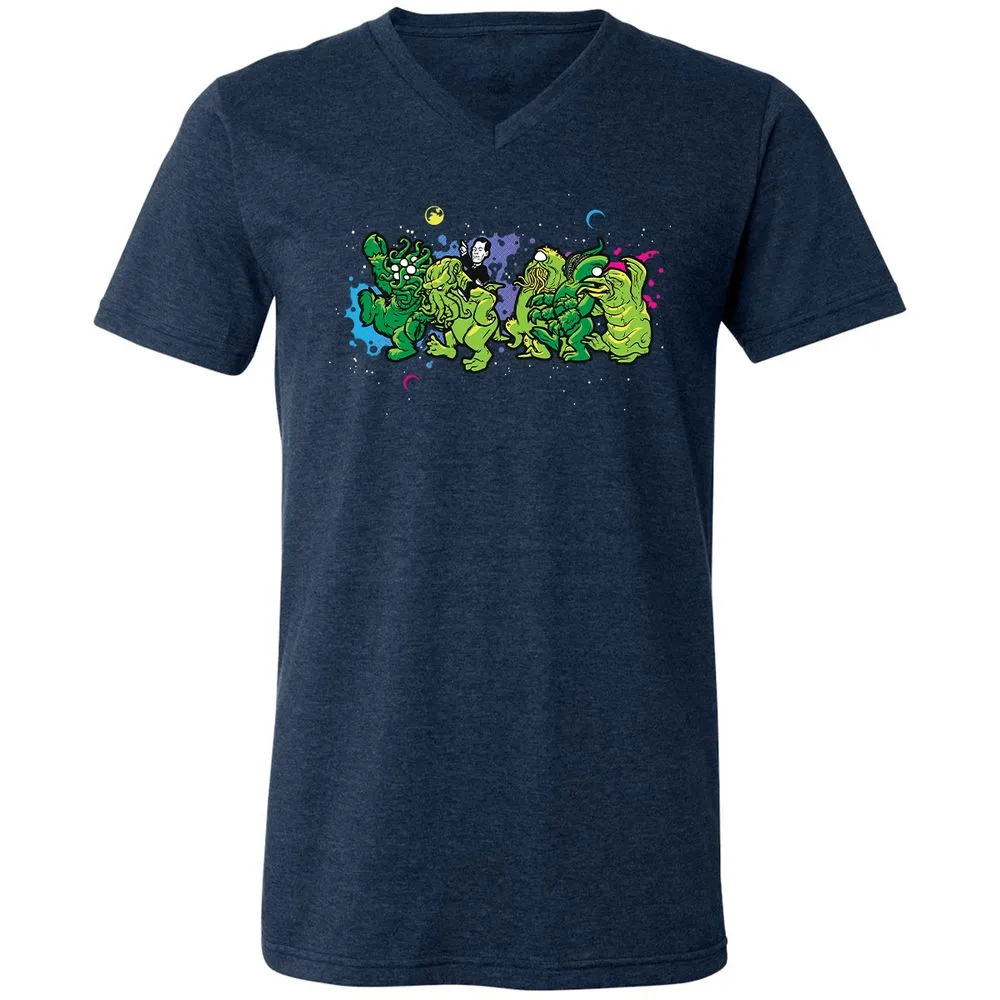 Unisex V-Neck T-Shirt - MMXC952W - Heather Navy - 15