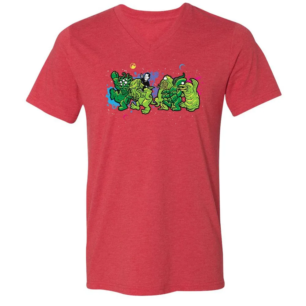 Unisex V-Neck T-Shirt - MMXC952W - Heather Red - 16